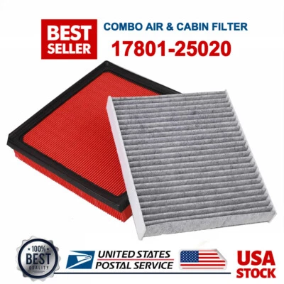COMBO AIR & CABIN FILTER For TOYOTA Camry RAV4 Avalon LEXUS ES350 2018-2023 US - Image 1 of 4