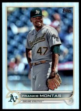 Frankie Montas 2022 Topps Series 2 Two Rainbow Foil Card #512 Oakland Athletics