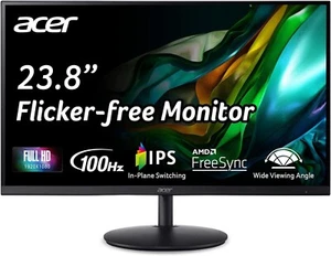Acer SH242Y Ebmihx 23.8" FHD 1920x1080 Ultra-Thin IPS Computer Monitor - Picture 1 of 5