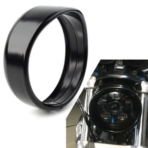 5.75" Headlight Trim Ring Visor Decorate For Harley Dyna Street Bob FXDB 94-20 - Bild 1 von 8