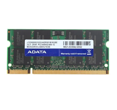 Adata 2GB PC2-6400 DDR2-800MH​z SODIMM Memory For Dell INSPIRON 6000 6400 9300 - Image 1 of 4