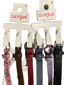 Lot of 4 Cat & Jack Girls Size Large (3 Pack) Belts  NWT 12 Belts Total - Picture 1 of 2
