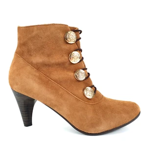 Clarks Botines Marrón Gamuza Cuero Tacones Talla 4 - Imagen 1 de 16