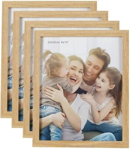 HelaAccueil 10x8'' / 20x25cm Wood Photo Frames Set of 4, Vintage Wooden Rustic P - Picture 1 of 6
