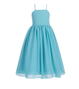 Chiffon Flower Girl Dresses Wedding Pageant Dress Formal Birthday Girl Dresses - Picture 1 of 77