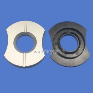 2x 90x64mm Tweeter Cover Panel Decorative Circle Speaker Fixed Plate 33.5mm Hole - Picture 1 of 8