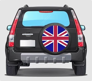 Spare Wheel Cover 4x4 Graphic Sticker UNION JACK UK FLAG 55CM ANY FLAT SURFACE - Picture 1 of 1