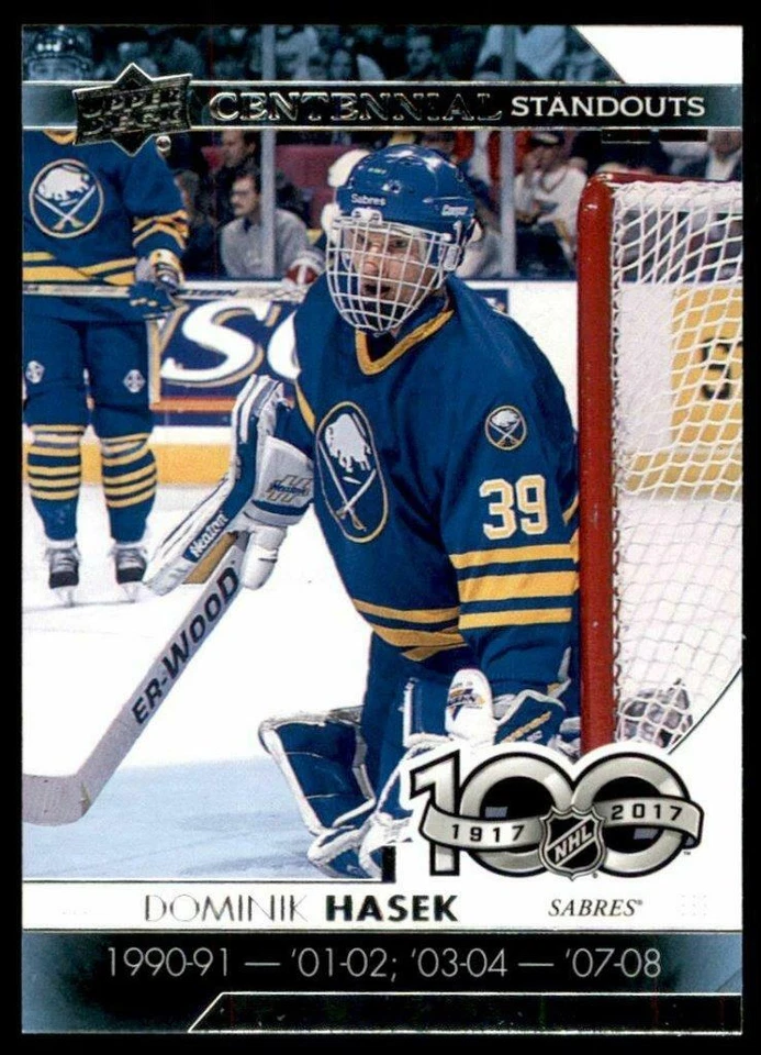 2017-18 Upper Deck Centennial Standouts #CS39 Dominik Hasek Sabres - Image 1 of 1
