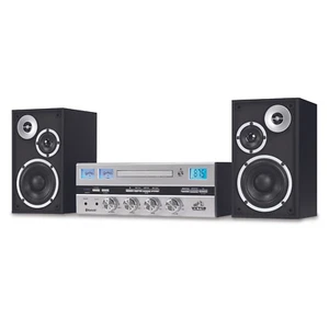 Victor Milwaukee II Desktop Bluetooth CD Stereo System with Functional VU Meters - Picture 1 of 10