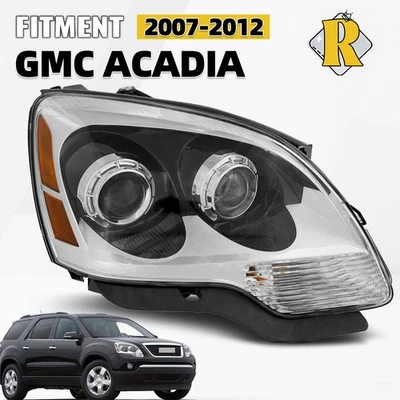 For 2007-2012 GMC Acadia HID Headlight w/o Bulb w/o Ballast Right Passenger Side Foto 1 de 4