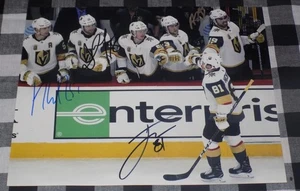 Jonathan Marchessault Neal Perron Tuch Signed 8x10 Photo Vegas Golden Knights - Picture 1 of 2