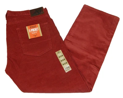 Pantalones de mezclilla de pana para hombre NUEVO Dockers calce recto etiqueta roja 34x29 medida talla 33x29 Foto 1 de 4
