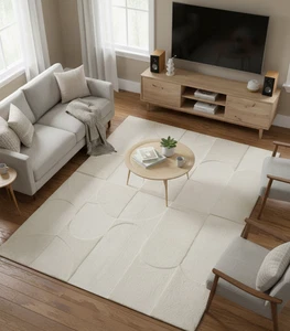 Hand-Tufted Wool Rug – Modern Style Area Carpet | Soft & Durable | Multiple size - Picture 1 of 12