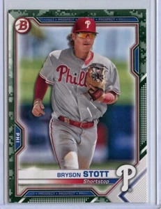 2021 Bowman Prospects Camo #BP17 Bryson Stott - Picture 1 of 1