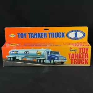 Vintage 1994 Sunoco Toy Tanker Truck -Lights And Sound NEW IN SEALED BOX - Picture 1 of 4