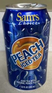 Vintage SAM’S CHOICE PEACH ICED TEA 12oz. Empty Aluminum Pull Tab Can - Picture 1 of 6