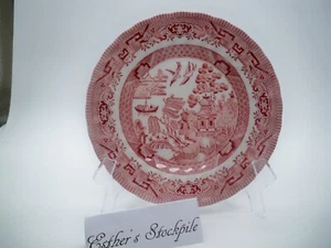 SET 4 ROYAL WESSEX COLLECTION PINK WILLOW ROSA BREAD DESSERT PLATE 7" ENGLAND - Picture 1 of 3