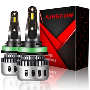 AJHGFOW H11 LED Headlight Low beam Bulbs Bright White Conversion Kit 6000K - Picture 1 of 12