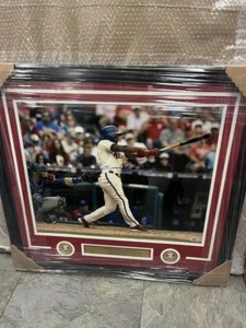 Jimmy Rollins Philadelphia Phillies signed 16x20 Framed Hit record Photo psa - Picture 1 of 1