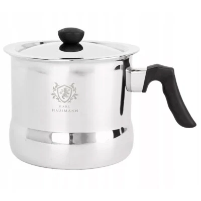 Milchtopf mit Pfeife 1,5L Edelstahl Induktion Kochtopf für Milch & Saucen - Bild 1 von 4