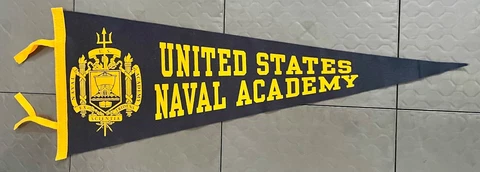 Navy United States Naval Academy Wool Felt Pennant Cover