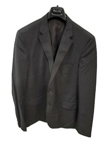 Hugo boss giacca classica jacket cappotto grigio uomo men tg 56 100% lana rigato