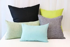 Aiking Home Woven Fine Faux Linen Throw Pillow Cover--Multi Size & color - Picture 1 of 21