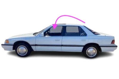 Se adapta a: Acura Legend 1986-1990 sedán 4D conductor puerta delantera izquierda ventana vidrio Foto 1 de 4