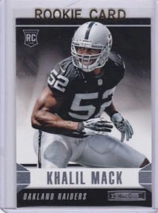 KHALIL MACK TARJETA DE NOVATO Raiders 2014 fútbol de radiocontrol R&S Chicago Bears ¡NUEVA ESTRELLA!¡! - Imagen 1 de 2