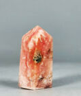 Very Rare Natural Rhodochrosite Crystal Tower Point Reiki Stone Healing