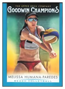 2021 Upper Deck Goodwin Champions #28 Melissa Humana-Paredes Turquoise - Picture 1 of 2
