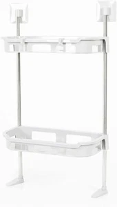 Scaffale salvaspazio in plastica e metallo per bagno, cucina - Foto 1 di 5