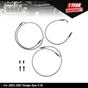 Kit de líneas de mangueras de enfriador de transmisión 48RE para Dodge Ram 2500 3500 2003-07 5,9 L L L6 - Imagen 1 de 9