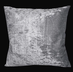 Mv03a Silver Grey Diamond-Crushed Velvet Cushion Cover/Pillow Case *Custom Size* - Picture 1 of 6