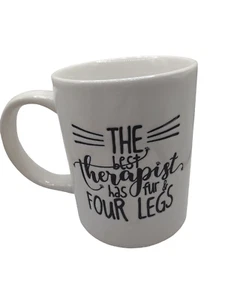 THE Best Therapist Has Fur and Four Legs Dog Cat Pet Coffee Mug Tea Cup Pier 1 - Picture 1 of 7
