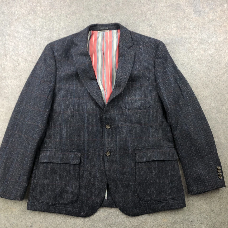 Cooper Jones Supply Blazer Mens 44R Gray Blazer Coat Sports Jacket - Image 1 of 4