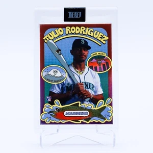 Topps Project 100 Julio Rodriguez RC Artista: Lauren Martin Card 28 - Foto 1 di 2