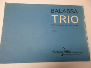 Sandor Balassa Trio für Violine Viola und Harfe Noten Belwin Mills - Bild 1 von 3