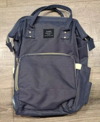 Land Multifunction Backpack Mommy And Baby Diaper/Baby Bag Navy In Color - Image 1 of 3