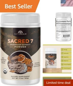 Sacred 7 Mushroom Extract Powder - Optimize Memory & Focus Naturally - 2oz - Picture 1 of 8