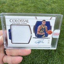 2021-22 National Treasures Stephen Curry Colossal Jersey Auto /25 Game Used 🔥