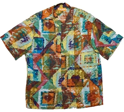 JAMS WORLD Honolulu Hawaiian Shirt Diamond Road Multi-Color Men's Large L - Image 1 of 4