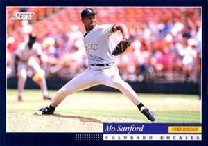 #253 Mo Sanford - Colorado Rockies -1994 Score Baseball