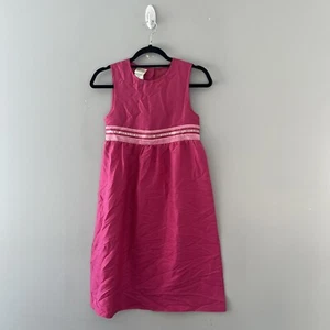 Laura Ashley Mother and Child Pink Silk Dress Colorful Girls Size 9 Years - Picture 1 of 5