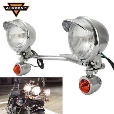 Passing Driving Auxiliary lights for Honda VTX 1300 1800 TYPE C R S N RETRO - Image 1 of 4