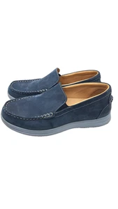 Samuel Hubbard Men's Size 8.5 Slip-On Leather Shoe Blue - Picture 1 of 13