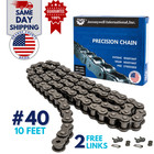 #40 Roller Chain 10 Feet with 2 Connecting Links
