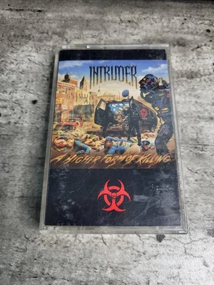 Intruder: A Higher Form Of Killing Cassette Tape 1989 Metal Blade Records RARE - Image 1 of 4