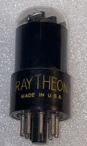 Tubo preamplificatore piastra rotonda vetro nero Tung-Sol 6SN7GT Amplitrex testato NOS - Foto 1 di 6