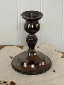 Portacandele vintage in argento sterling 950 conico - Foto 1 di 10